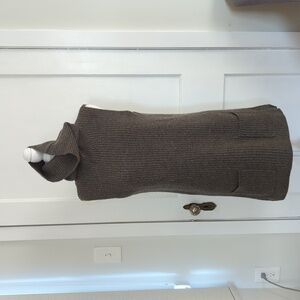 Ralph Lauren gray knit turtleneck sweater dress
